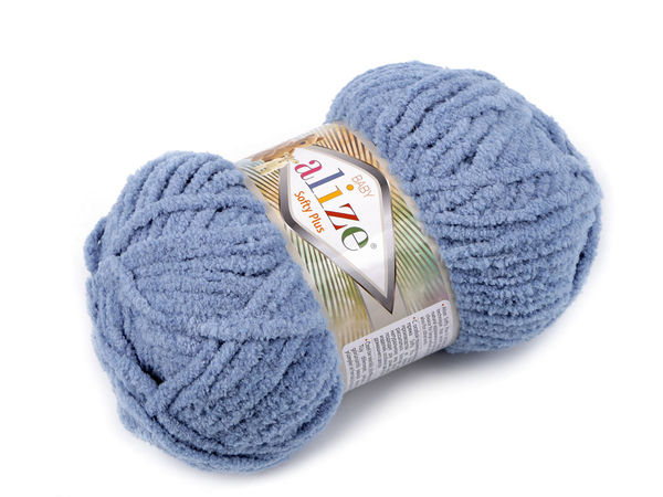 Fir chenille Alize Softy Plus pentru tricotat și croșetat - 100g fir premium plușat