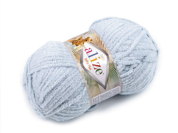 Fir chenille Alize Softy Plus pentru tricotat și croșetat - 100g fir premium plușat