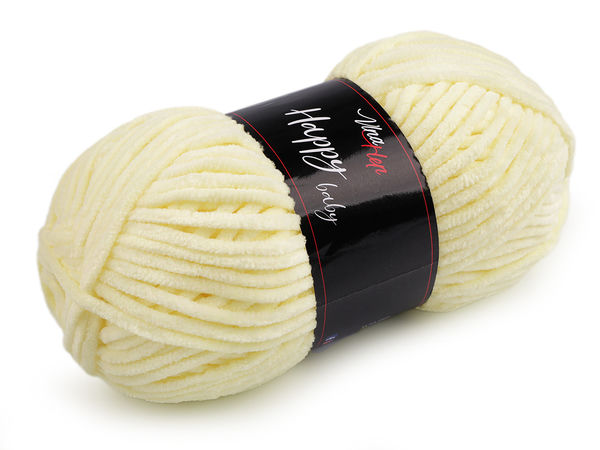 Fir de tricotat premium Happy Baby Chenille (100g) - Fir tip catifea ultra-moale pentru tricotat și croșetat