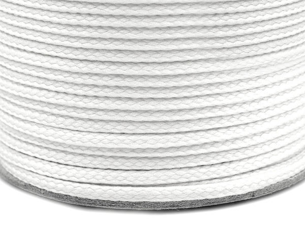Șnur poliester premium 4 mm (PES) - Șnur de strângere ultra-rezistent pentru haine și decorațiuni interioare