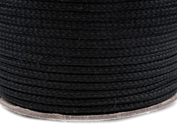 Șnur premium din poliester de 2 mm (rolă de 50 m) – Cordon rezistent pentru îmbrăcăminte, jachete, treninguri, textile de casă și proiecte de mercerie