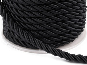 Șnur răsucit lucios premium de 7 mm - Frânghie decorativă rezistentă pentru galanterie, tapițerie și draperii