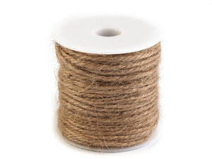 Sfoară premium din sisal și cânepă naturală | Șnur decorativ de 2,5 mm cu 3 fire pentru lucru manual și aranjamente florale