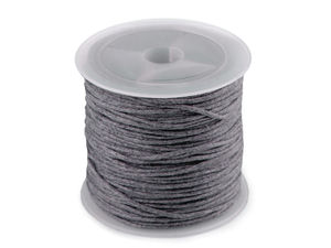 Șnur premium din bumbac cerat și fir pentru bijuterii (Ø0.8 mm) pentru macrame, mărgelit și galanterie