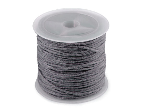 Șnur premium din bumbac cerat și fir pentru bijuterii (Ø0.8 mm) pentru macrame, mărgelit și galanterie