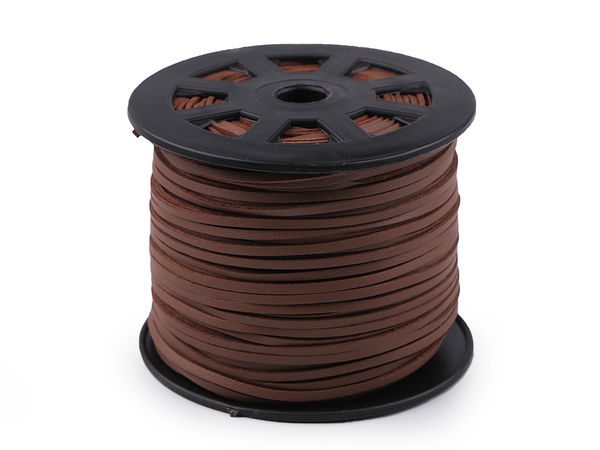 Șnur plat din piele ecologică premium (2,5 mm) - Fir din imitație de piele de înaltă rezistență pentru confecționarea bijuteriilor, proiecte creative și șireturi vestimentare