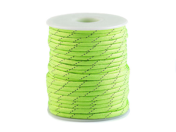 Șnur Paracord Premium din Poliester de 4 mm cu Fir Reflectorizant