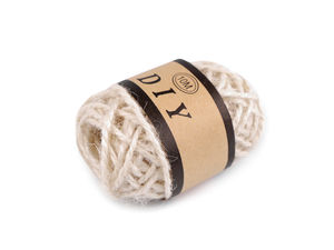 Șnur împletit din iută Premium de 2 mm - Sfoară rezistentă din fibre naturale pentru proiecte de galanterie, floristică și ambalarea cadourilor