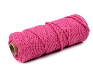 Șnur de bumbac premium de 5 mm pentru croșetat, tricotat, decorațiuni și articole vestimentare