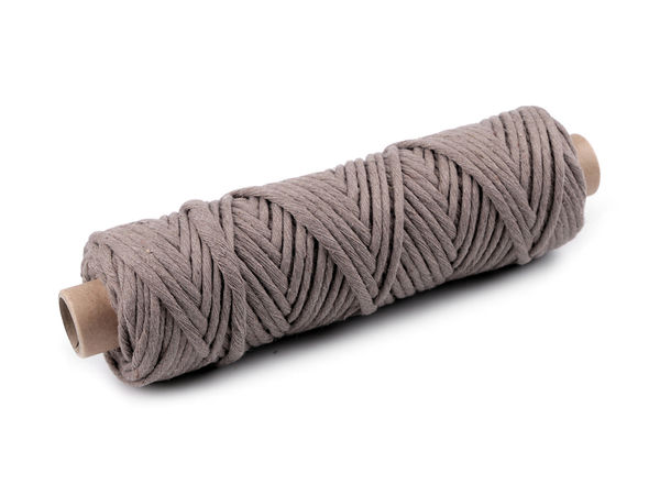 Șnur premium din bumbac pieptănat pentru macrame (3mm) - Fir moale de bumbac pentru macrame, croșetat și lucru manual