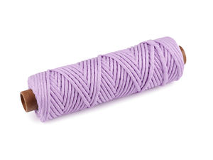 Șnur premium din bumbac pieptănat pentru macrame (3mm) - Fir moale de bumbac pentru macrame, croșetat și lucru manual