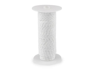Șnur premium cu plumb pentru perdele - Bandă de lestare de 30g/m pentru draperii și țesături decorative (Alb)
