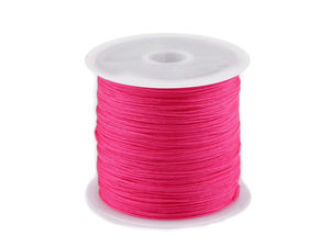 Șnur rotund din poliester premium pentru bijuterii (0.5 mm) - Fir rezistent pentru macrame, Shamballa și înșirat mărgele