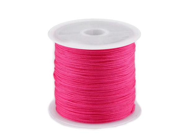 Șnur rotund din poliester premium pentru bijuterii (0.5 mm) - Fir rezistent pentru macrame, Shamballa și înșirat mărgele