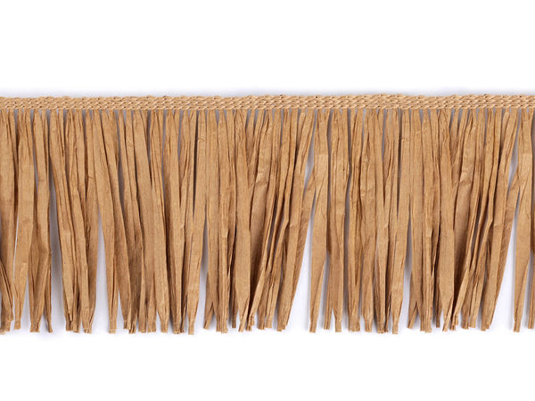 Bandă decorativă cu franjuri din rafie naturală premium - Bordură de 90 mm pentru proiecte creative, modă și decorațiuni interioare
