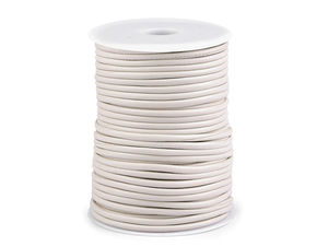 Șnur rotund premium din piele ecologică cu miez – Ø 2,5 mm și 3 mm pentru artizanat, bijuterii și modă