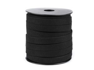 Bandă premium din piele ecologică întoarsă cu două fețe - Șnur cu aspect de piele întoarsă, lățime 10 mm