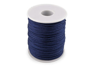 Șnur macrame premium semirotund din poliester (PES) - Fir rezistent pentru galanterie și bijuterii, Ø 1,6 mm