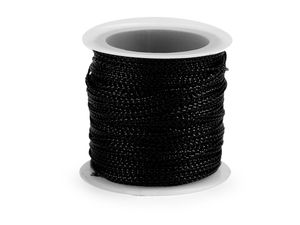 Șnur lurex metalizat premium tubular - Șnur decorativ rotund Ø 1mm pentru Crăciun, ambalarea cadourilor, floristică și proiecte de lucru manual