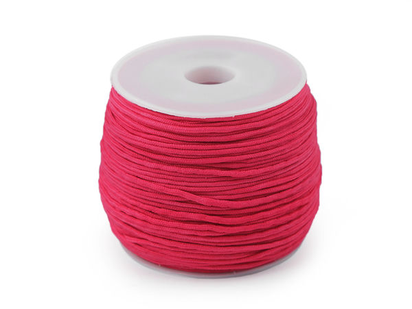 Șnur rotund premium din PES pentru bijuterii cu miez întărit (Ø0,5 mm) pentru macrame și înșirare mărgele