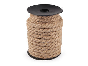 Șnur de iută răsucit premium de 10 mm - Frânghie naturală pentru proiecte creative și floristică