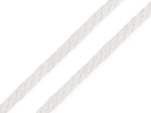 Șnur din bumbac împletit Premium (5mm) – Șnur rotund ferm și flexibil pentru macrame, croșetat și șnururi de strângere