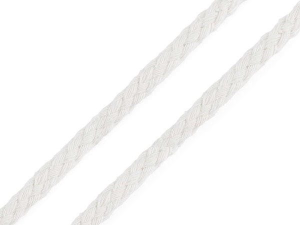Șnur din bumbac împletit Premium (5mm) – Șnur rotund ferm și flexibil pentru macrame, croșetat și șnururi de strângere