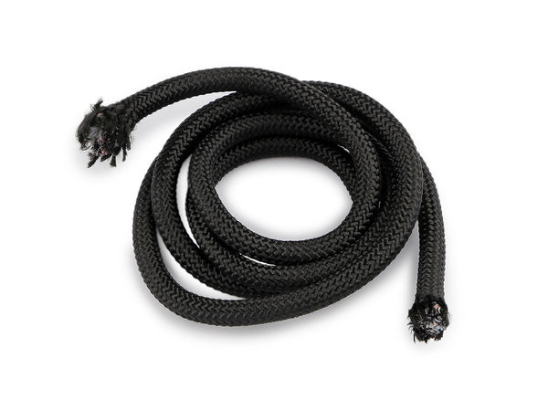 Frânghie utilitară premium din poliester de 8 mm cu miez solid - Șnur rotund negru de mare rezistență pentru proiecte DIY, activități creative și utilizare în aer liber
