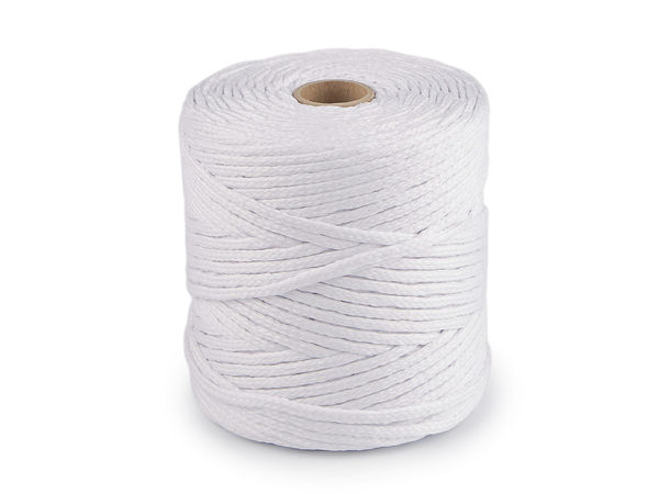 Șnur premium din poliester de 4 mm - Șnur rezistent din PES pentru croitorie, lucru manual și textile pentru casă