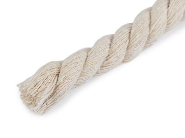 Șnur răsucit din bumbac premium Ø12mm, rolă de 29m – Frânghie din bumbac natural de calitate superioară pentru macrame, mânere de geantă, lucru manual și decorațiuni interioare