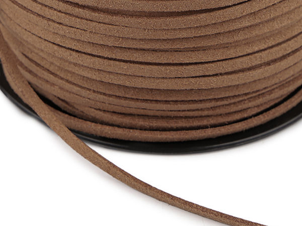 Șnur premium din piele ecologică de 3 mm - Șnur din imitație de piele pentru bijuterii handmade și proiecte creative