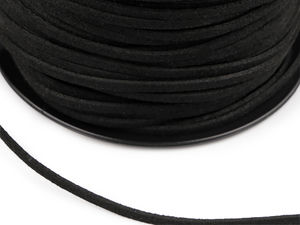 Șnur premium din piele ecologică de 3 mm - Șnur din imitație de piele pentru bijuterii handmade și proiecte creative