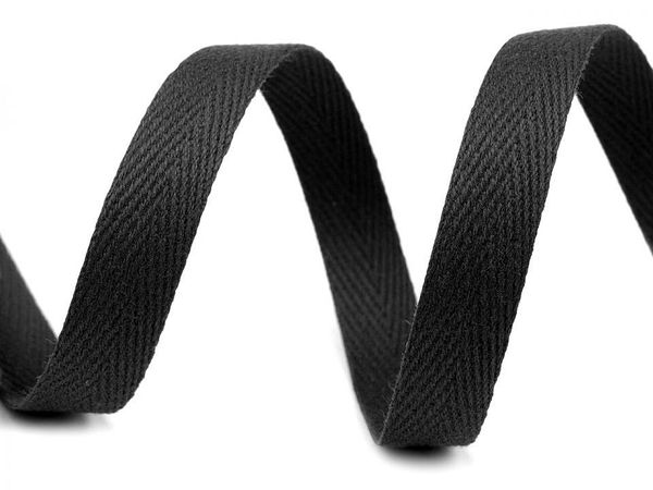 Bandă premium în spic (12 mm) – Panglică de mare rezistență pentru șnururi culisante, întărirea hainelor și lucru manual