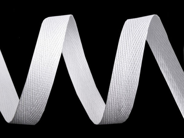 Bandă premium în spic (12 mm) – Panglică de mare rezistență pentru șnururi culisante, întărirea hainelor și lucru manual