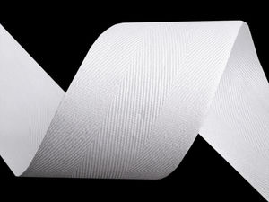 Bandă twill Premium de 40 mm cu model spic - Panglică țesută durabilă pentru șnururi, articole de îmbrăcăminte și proiecte creative