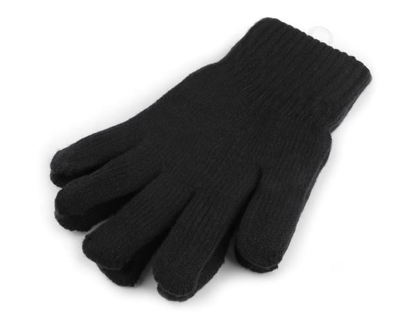 Mănuși de iarnă izolate pentru bărbați, din tricot dublu (set de 3 perechi, negru) - Mănuși călduroase de protecție împotriva frigului, căptușite cu frotir