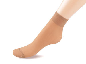 Șosete premium fine din nailon 20 DEN, translucide, cu margine elastică confortabilă fără presiune - 2 perechi