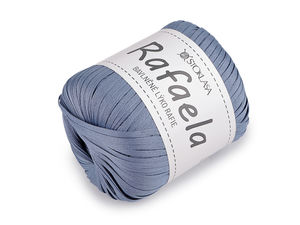 Fir plat din bumbac tip rafie Rafaela 4mm - Panglică premium pentru croșetat și lucru manual