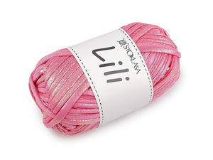 Fir gros premium pentru tricotat și croșetat Lili cu efect strălucitor AB (100g) – Fir moale și elastic pentru genți, coșuri și decorațiuni interioare