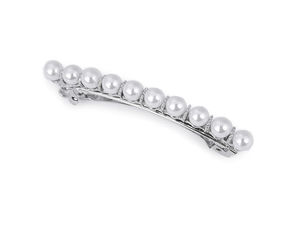 Clamă de păr premium cu perle în stil franțuzesc – Agrafă de păr elegantă, complet metalică, cu mecanism sigur tip click