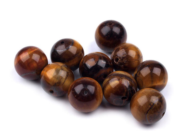 Mărgele rotunde din ochi de tigru natural - Mărgele minerale de 8 mm pentru confecționarea bijuteriilor