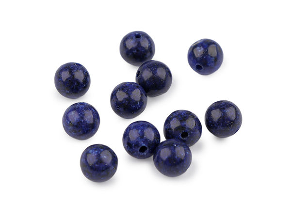 Mărgele din Piatră Semiprețioasă Lapis Lazuli Natural - Mărgele Rotunde din Minerale de 8mm pentru Crearea de Bijuterii și Brățări Handmade