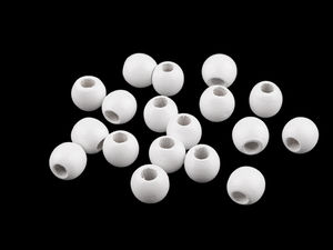 Mărgele din lemn lăcuit premium pentru macrame, prinzătoare de vise și bijuterii - Ø13 mm și Ø14 mm