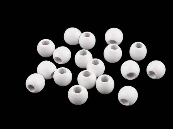 Mărgele din lemn lăcuit premium pentru macrame, prinzătoare de vise și bijuterii - Ø13 mm și Ø14 mm