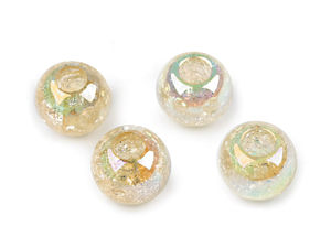 Mărgele rotunde premium tip crackle cu luciu AB - Mărgele mari de 20 mm pentru bijuterii handmade și proiecte creative