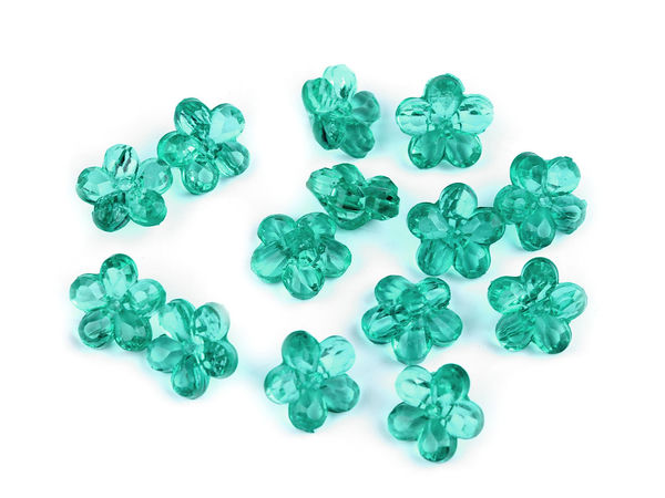 Nasturi din plastic cu picioruș în formă de floare de 12 mm pentru cusut și lucru manual - Accesorii decorative premium