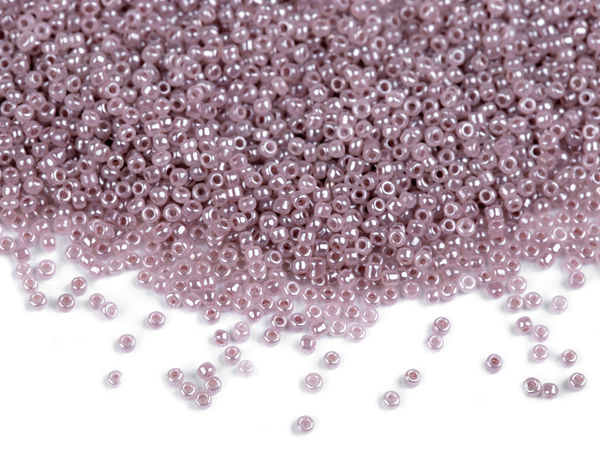 Mărgele de nisip premium din sticlă 15/0 (1,5 mm) - Finisaj opac sidefat