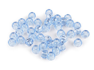 Mărgele din plastic cu orificiu mare - Mărgele decorative cilindrice de 9x6 mm pentru bijuterii și galanterie