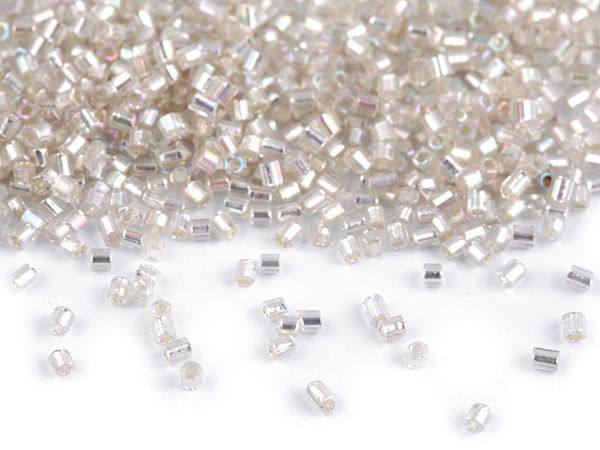 Mărgele de nisip premium din sticlă tăiată 13/0 (1,7 mm) cu orificiu de înșirare - Componente cu strălucire intensă pentru bijuterii și articole de galanterie