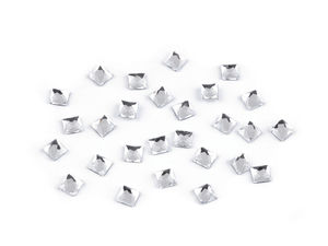 Strasuri termolipibile pătrate Premium - Cristale termolipibile de 4x4mm tip cristal pentru decorarea țesăturilor și a creațiilor vestimentare